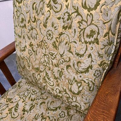 Antique Mission Style Quarter Sawn Oak Wood Rocking Chair