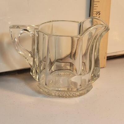 Vintage pressed glass creamer