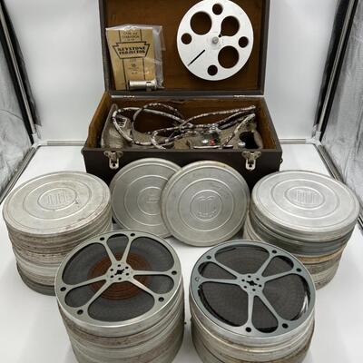 Fantastic Lot of Antique 16mm Films and Projector