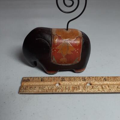 Vintage hand carved african elephant