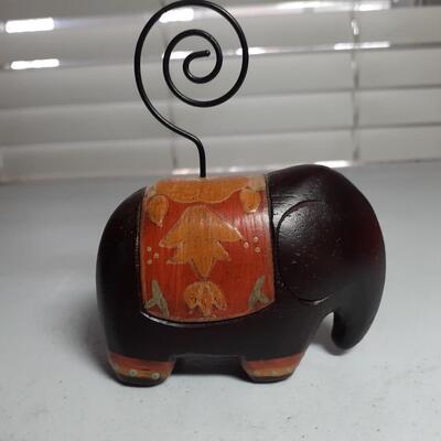 Vintage hand carved african elephant