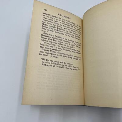 1935 Book Will Rogers Ambassador of Good Will Prince of Wit and Wisdom by P.J. O'Brien