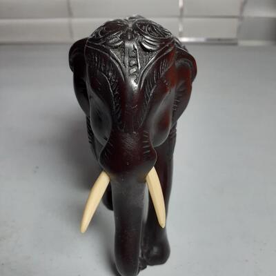 5in tall wood or ceramic ? Elephant
