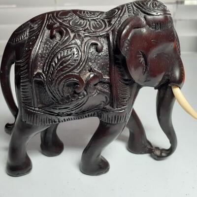 5in tall wood or ceramic ? Elephant