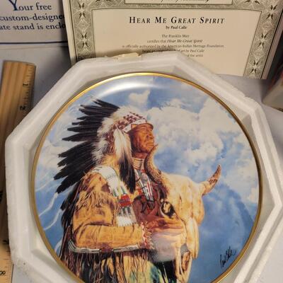 2 Franklin mint collectors plates