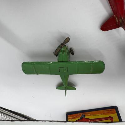 Large Lot of 20 Vintage and Antique Toy Model Airplanes War Planes and Helicopter