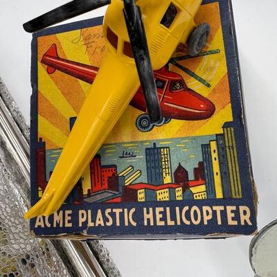 Large Lot of 20 Vintage and Antique Toy Model Airplanes War Planes and Helicopter