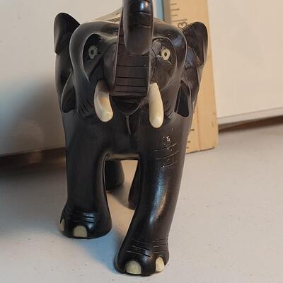 Ebony wood elephant hand carved