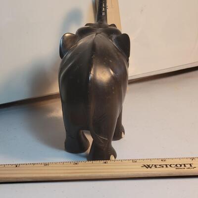 Ebony wood elephant hand carved