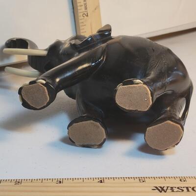 Ebony wood elephant hand carved