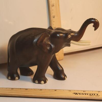 Ebony wood elephant hand carved
