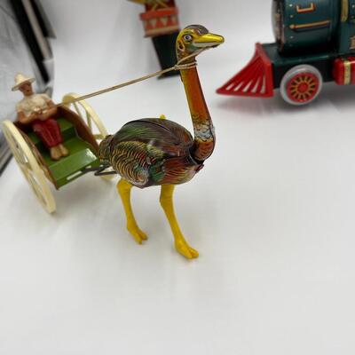 Lot of Antique 7 Tin Toys from West Germany and Japan
