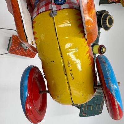Lot of Antique 7 Tin Toys from West Germany and Japan