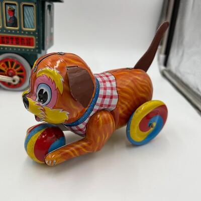 Lot of Antique 7 Tin Toys from West Germany and Japan