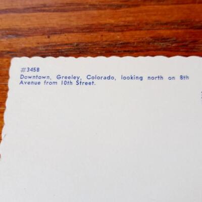 LOT 193  OLD GREELEY COLORADO POST CARD