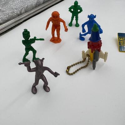 Large Lot of Vintage Space Toys Ephemera and Rocket Ships