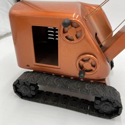Vintage Structo Grane Digger Toy with Copper Paint