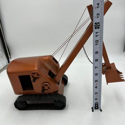 Vintage Structo Grane Digger Toy with Copper Paint
