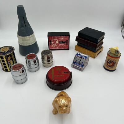 Lot of 14 Mid Century Coin Banks