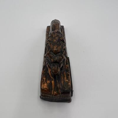 Antique Circa 1900 Bronze Lion NYC Rosenberg Boys Clothing