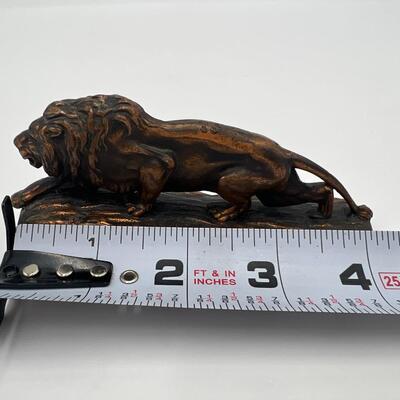 Antique Circa 1900 Bronze Lion NYC Rosenberg Boys Clothing