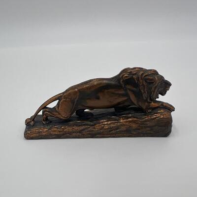Antique Circa 1900 Bronze Lion NYC Rosenberg Boys Clothing