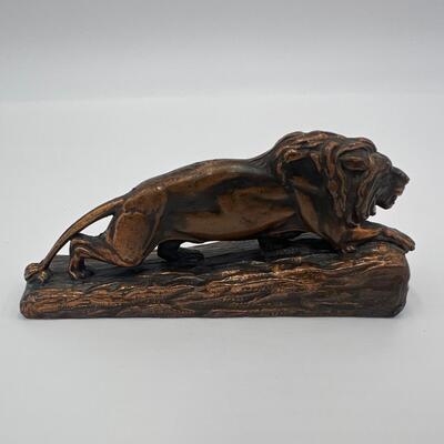 Antique Circa 1900 Bronze Lion NYC Rosenberg Boys Clothing