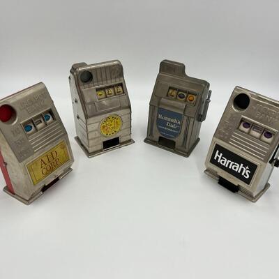 Vintage Lot of 4 Slot Machine Coin Banks