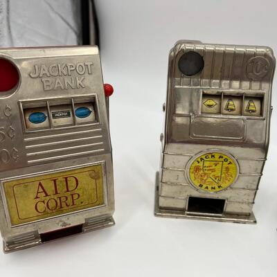 Vintage Lot of 4 Slot Machine Coin Banks
