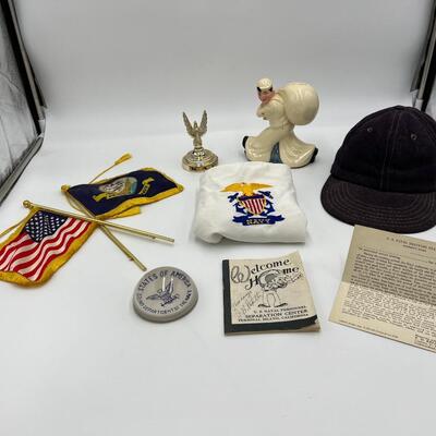 Rare Lot of Antique Navy Collectibles and Ephemera
