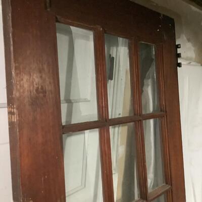 15 window pane panel door -solid wood