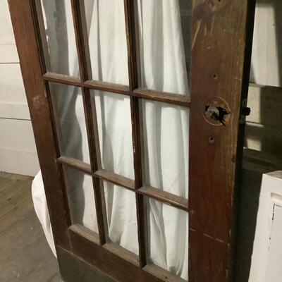 15 window pane panel door -solid wood