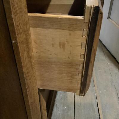 Nightstand with two dovetail drawers