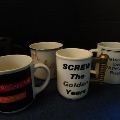 LOT 446. COLLECTION OF MUGS