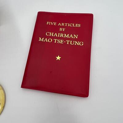 Lot of 5 Vintage Mao Tse Tung Memorabilia and Collectibles