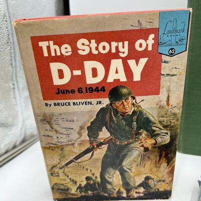 Lot of 10 War Related Vintage Books 1920s 1930s 1940s 1950s 1960s