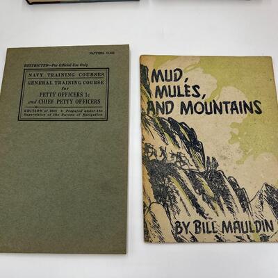 Lot of 10 War Related Vintage Books 1920s 1930s 1940s 1950s 1960s