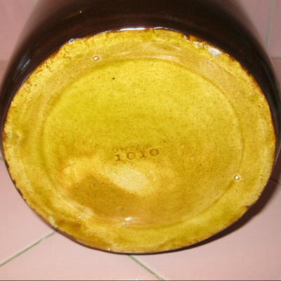 MS Antique Owens Art Pottery Arts & Crafts 10" Vase Utopian Line Hand Painted