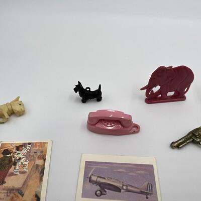Large Lot of Antique Cracker Jacks Toys