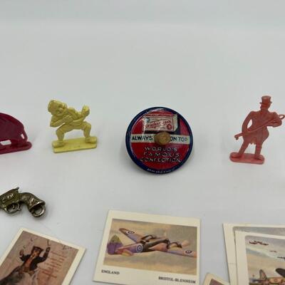 Large Lot of Antique Cracker Jacks Toys