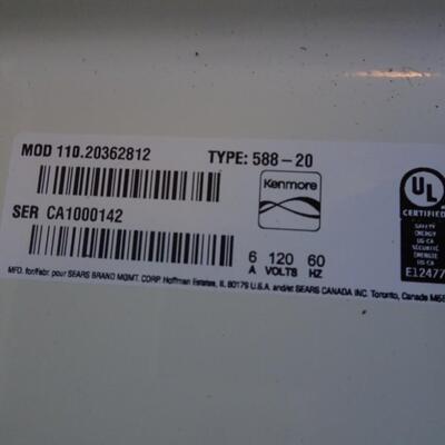 LOT 474. KENMORE WASHING MACHINE SERIES 200