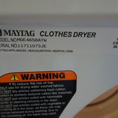 LOT 475. MAYTAG ELECTRIC DRYER