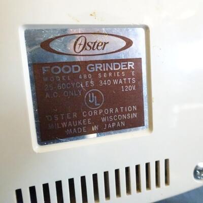 LOT 470.  OSTER FOOD GRINDER
