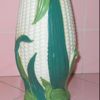 MS Antique Victorian 7" Corn Cob Pitcher Made In England Majolica
