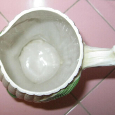 MS Antique Victorian 7" Corn Cob Pitcher Made In England Majolica