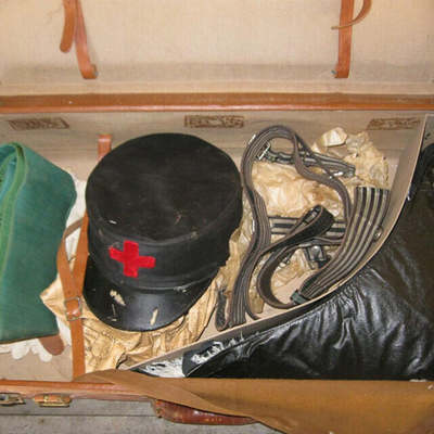 MS Vintage Knights Columbus Hats Bicorn Belt Sash Medals Travel Case Milwaukee Cmdy