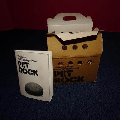 LOT 488. VINTAGE PET ROCK