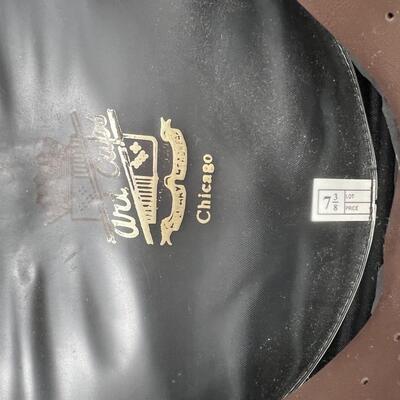 Vintage West Point Grey Blue Military Cadet Visor Cap with Badge and Buttons