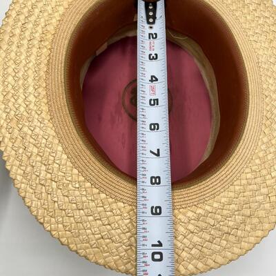 Lot of 2 Early 1900s Men's Straw Hats