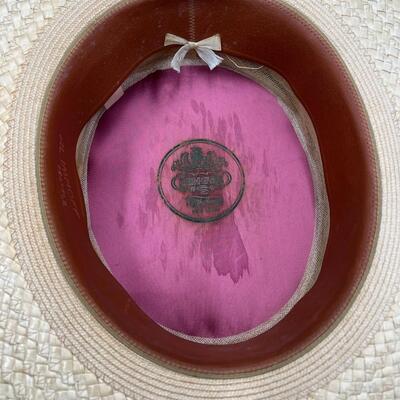 Lot of 2 Early 1900s Men's Straw Hats